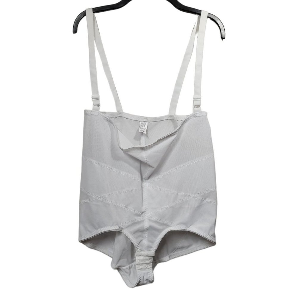 Women's Size 40 Torso Tummy Control Shapewear White Adjstable Stretch